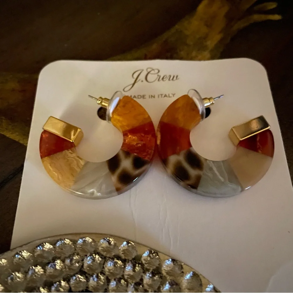 J Crew Hoop Earrings - Picture 2 of 3